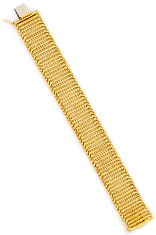 Foto 3 - Walzen Rollen Kugeln Fantasie Armband Gelb Gold Rötlich, K2411