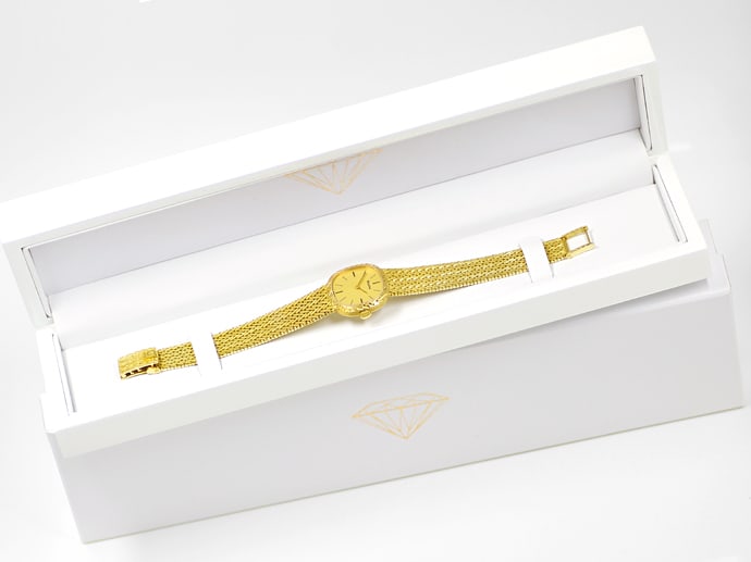 Foto 6 - Bulova Damen-Armbanduhr massives Fischgrätband 14K Gold, U2591